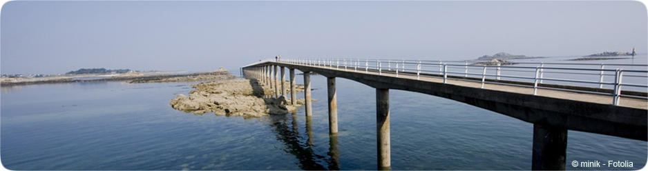 L'embarcadère de Roscoff en Bretagne