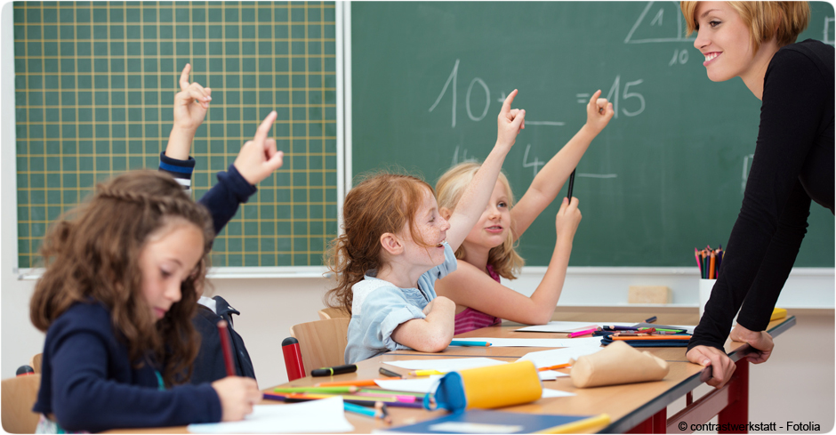 Leçon de mathématique à des enfants