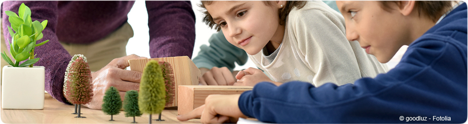 Leçon d'environnement à des enfants
