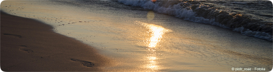 Pas dans le sable