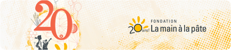 Bandeau pour les 20 ans de la main à la pâte