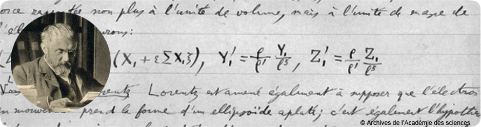 Henri Poincaré et manuscrit