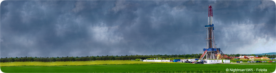 Puits pour extraction de gaz de schiste