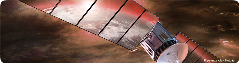 Satellite dans l'espace
