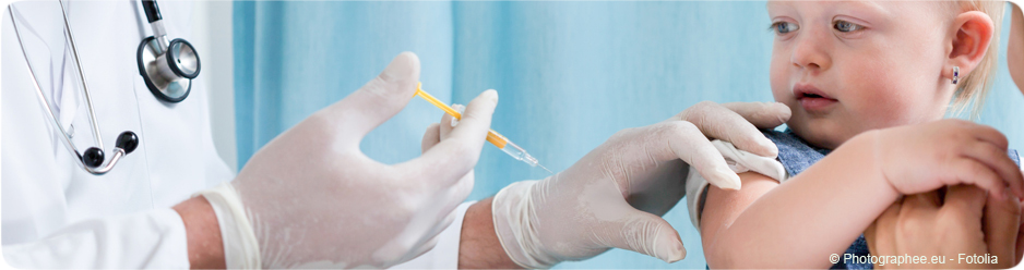 Vaccination d'un bébé