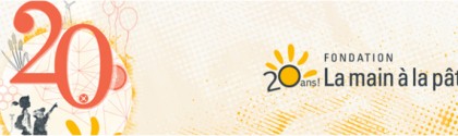 Bandeau pour les 20 ans de la main à la pâte