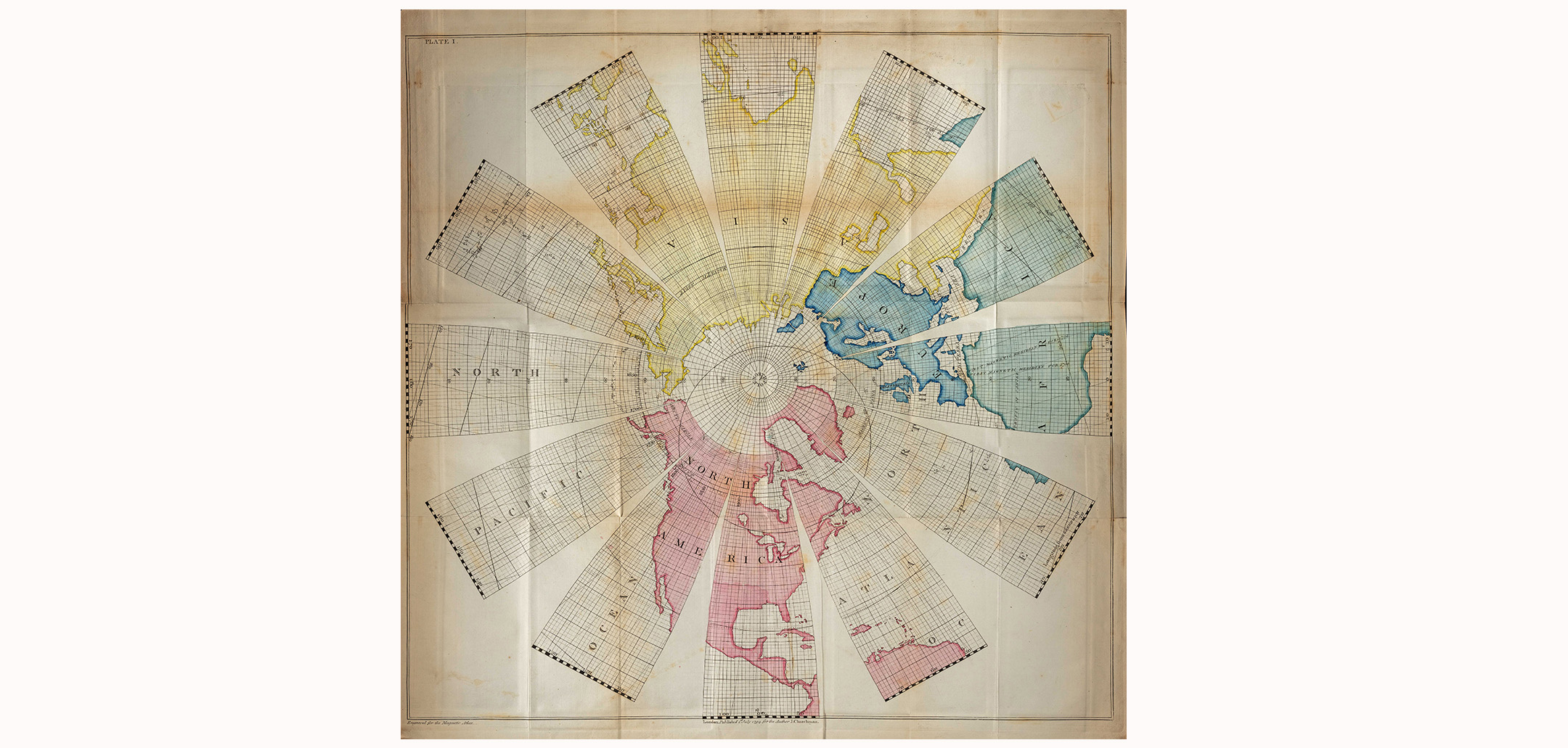 John Churchman, The magnetic atlas; or, Variation charts of the whole terraqueous globe, Londres, 1794 © Royal Society 